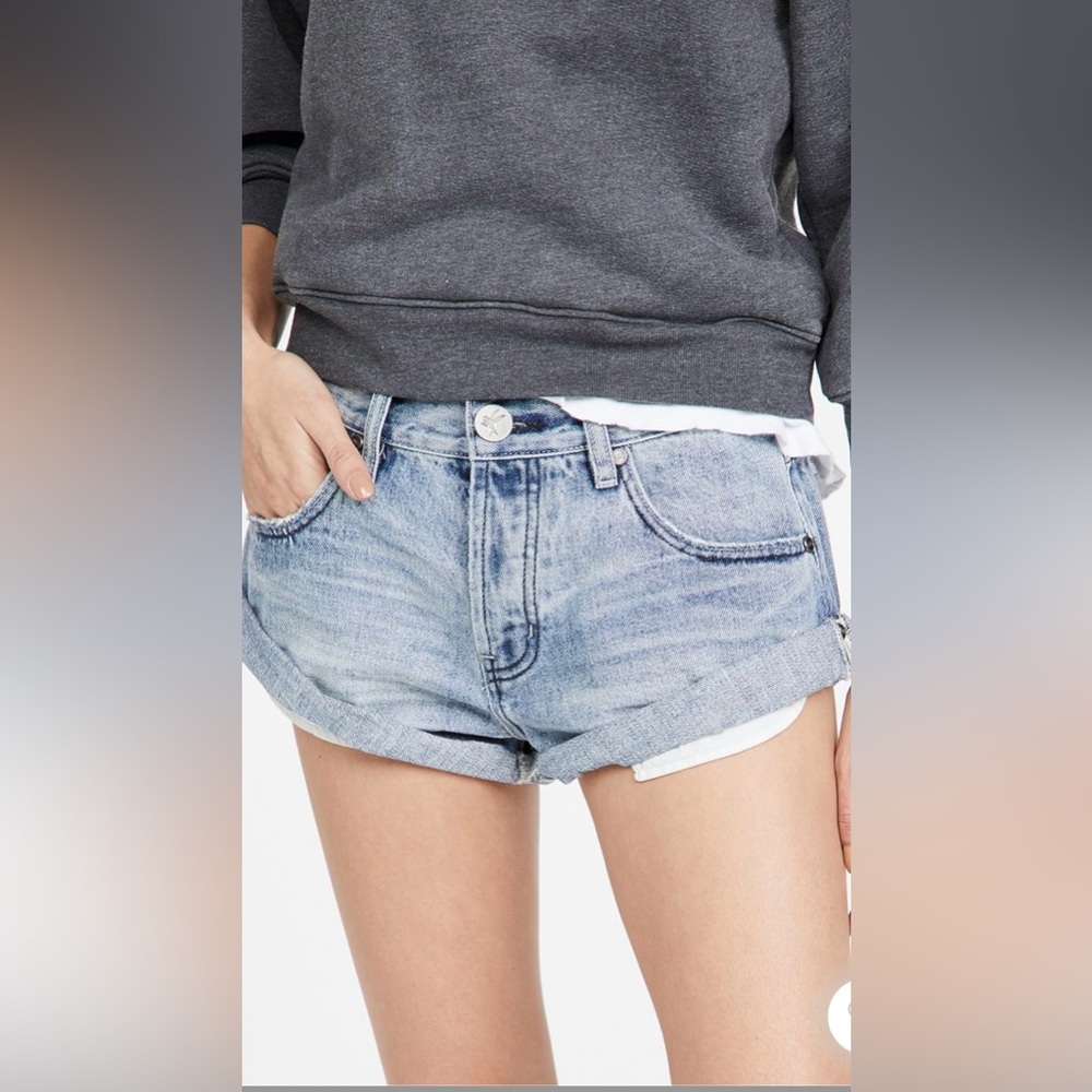 ONE TEASPOON Salty OG Bandit Low Waist Denim Shorts size 28